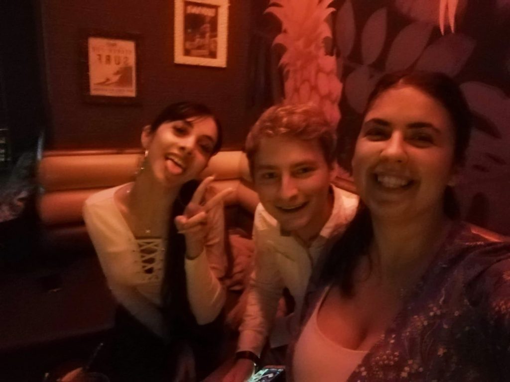Eleni and friends on a night out