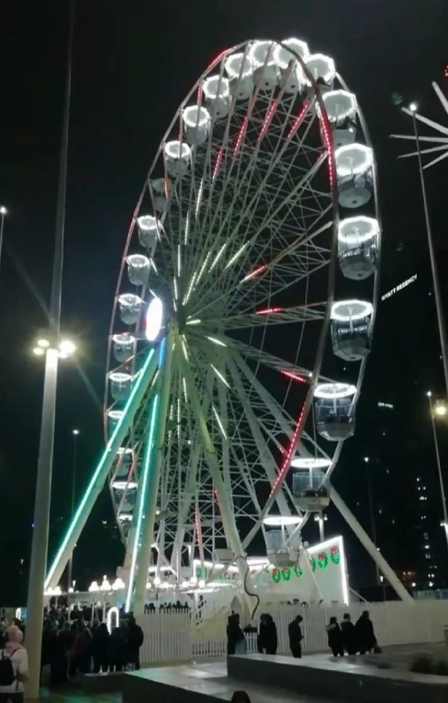 The Christmas wheel in Birmingham