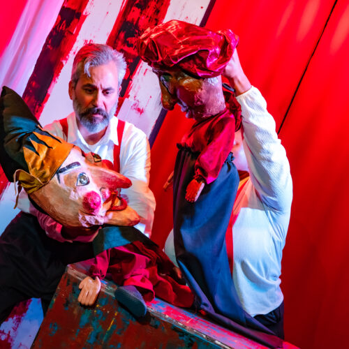 Punch and Judy in the Zombigate play